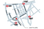 Map for Jewel Piccadilly